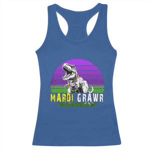 Mardi Grawr Dinosaur Racerback Tank Top Toddler Kids Boys Gift TS10 Royal Blue Print Your Wear