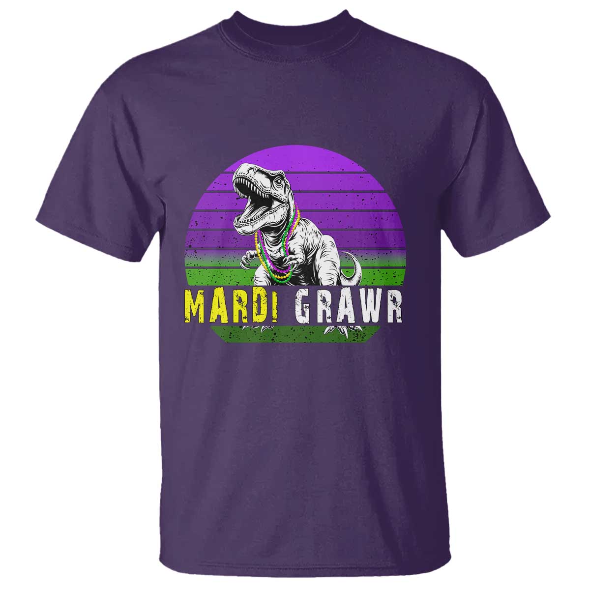Mardi Grawr Dinosaur T Shirt Toddler Kids Boys Gift TS10 Purple Print Your Wear