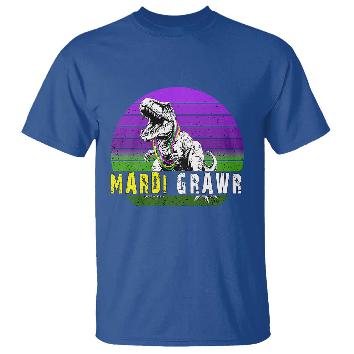 Mardi Grawr Dinosaur T Shirt Toddler Kids Boys Gift TS10 Royal Blue Print Your Wear