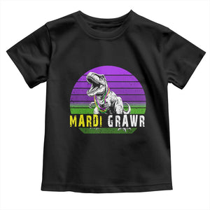 Mardi Grawr Dinosaur Toddler T Shirt Toddler Kids Boys Gift TS10 Black Print Your Wear