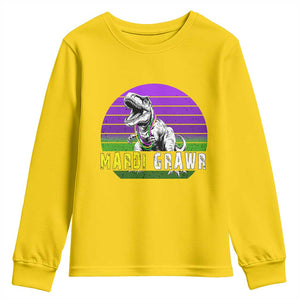 Mardi Grawr Dinosaur Youth Sweatshirt Toddler Kids Boys Gift TS10 Daisy Print Your Wear