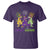 Mardi Gras Dinosaur T Shirt Dino Mardi Grawr Firework TS10 Purple Print Your Wear