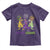 Mardi Gras Dinosaur Toddler T Shirt Dino Mardi Grawr Firework TS10 Purple Print Your Wear