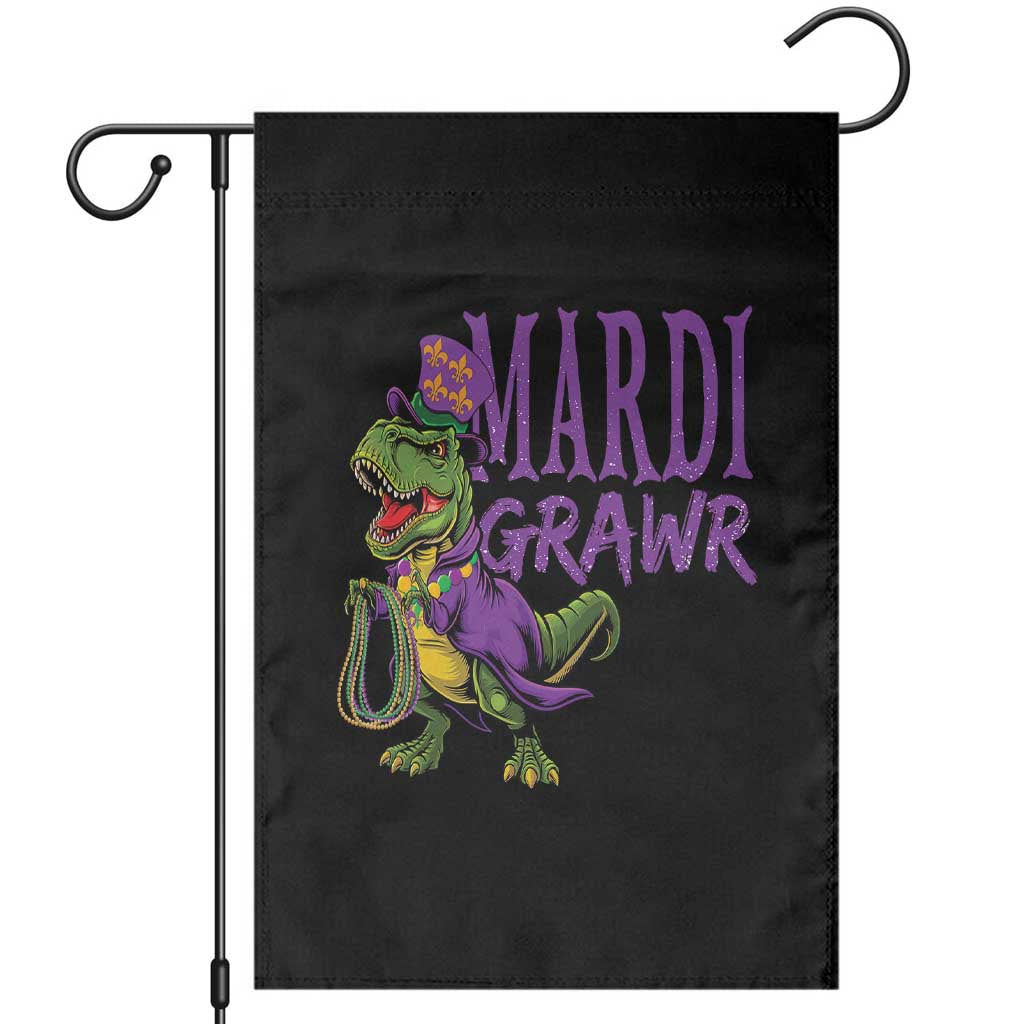 Dinosaur Mardi Gras Garden Flag Funny Meme New Orleans Party Custume Beads TS10 Black Print Your Wear