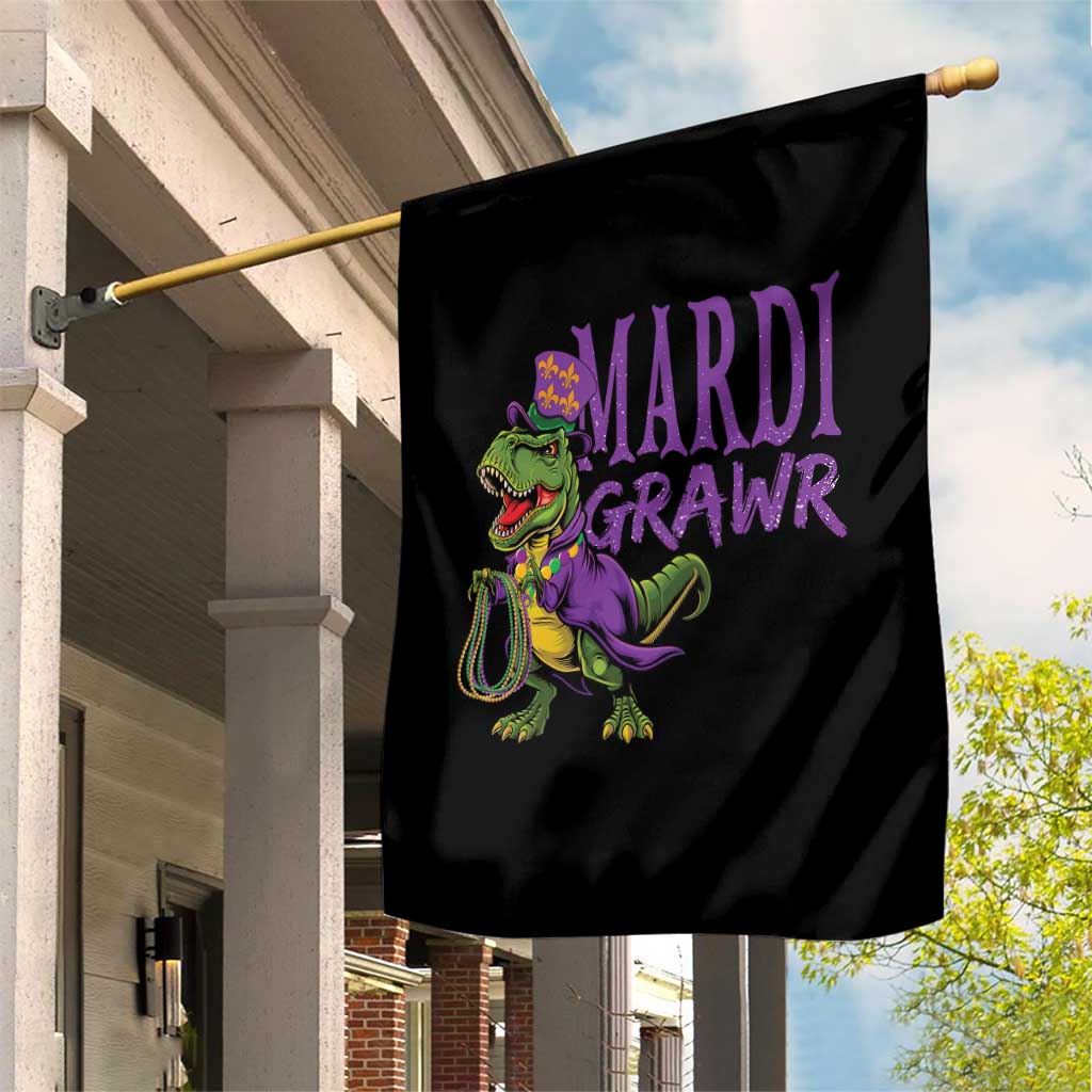 Dinosaur Mardi Gras Garden Flag Funny Meme New Orleans Party Custume Beads TS10 Print Your Wear