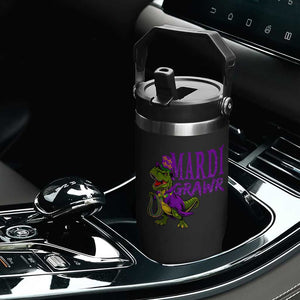Dinosaur Mardi Gras Flip Straw Tumbler Funny Meme New Orleans Party Custume Beads TS10 Print Your Wear