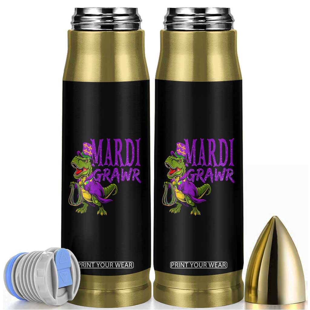 Dinosaur Mardi Gras Bullet Tumbler Funny Meme New Orleans Party Custume Beads TS10 Black Print Your Wear