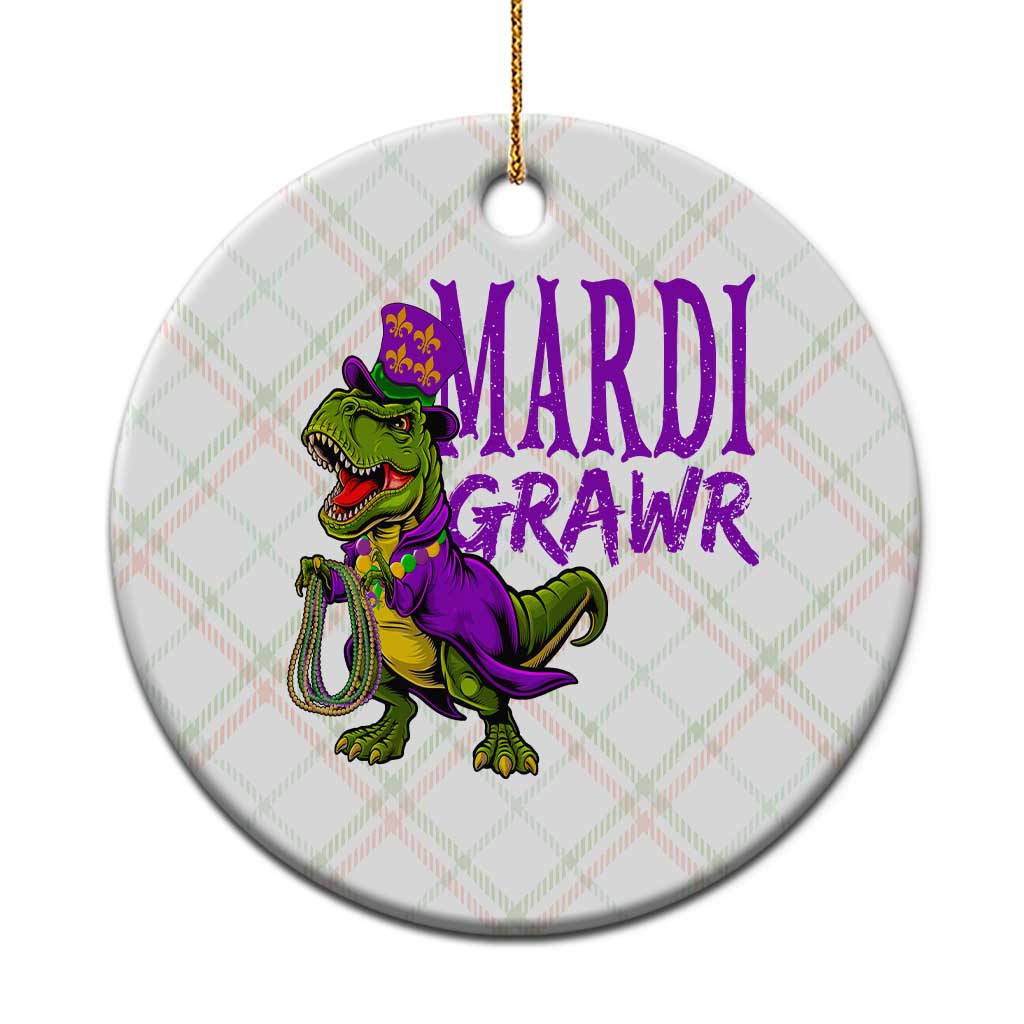 Dinosaur Mardi Gras Ceramic Ornament Funny Meme New Orleans Party Custume Beads TS10 1pc Christmas Plaid Print Your Wear