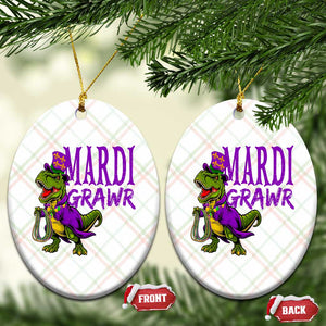 Dinosaur Mardi Gras Ceramic Ornament Funny Meme New Orleans Party Custume Beads TS10 Print Your Wear