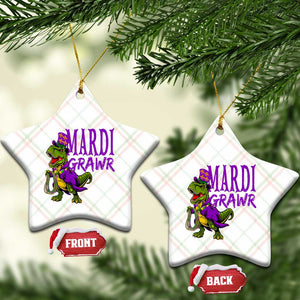 Dinosaur Mardi Gras Ceramic Ornament Funny Meme New Orleans Party Custume Beads TS10 Print Your Wear