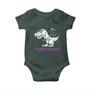 Mardi Gras Grawr Dinosaur Baby Onesie Fat Tuesday Kids TS10 Print Your Wear