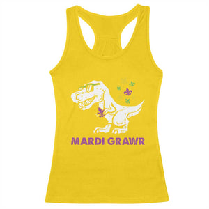 Mardi Gras Grawr Dinosaur Racerback Tank Top Fat Tuesday Kids TS10 Daisy Print Your Wear