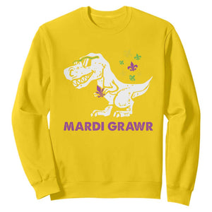 Mardi Gras Grawr Dinosaur Sweatshirt Fat Tuesday Kids TS10 Daisy Print Your Wear
