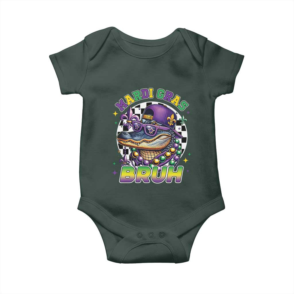 Bruh Mardi Gras Crocodile Baby Onesie Alligator Costume Teens Boys Kids TS10 Print Your Wear