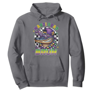 Bruh Mardi Gras Crocodile Hoodie Alligator Costume Teens Boys Kids TS10 Charcoal Print Your Wear