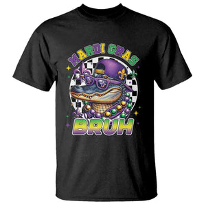 Bruh Mardi Gras Crocodile T Shirt Alligator Costume Teens Boys Kids TS10 Black Print Your Wear