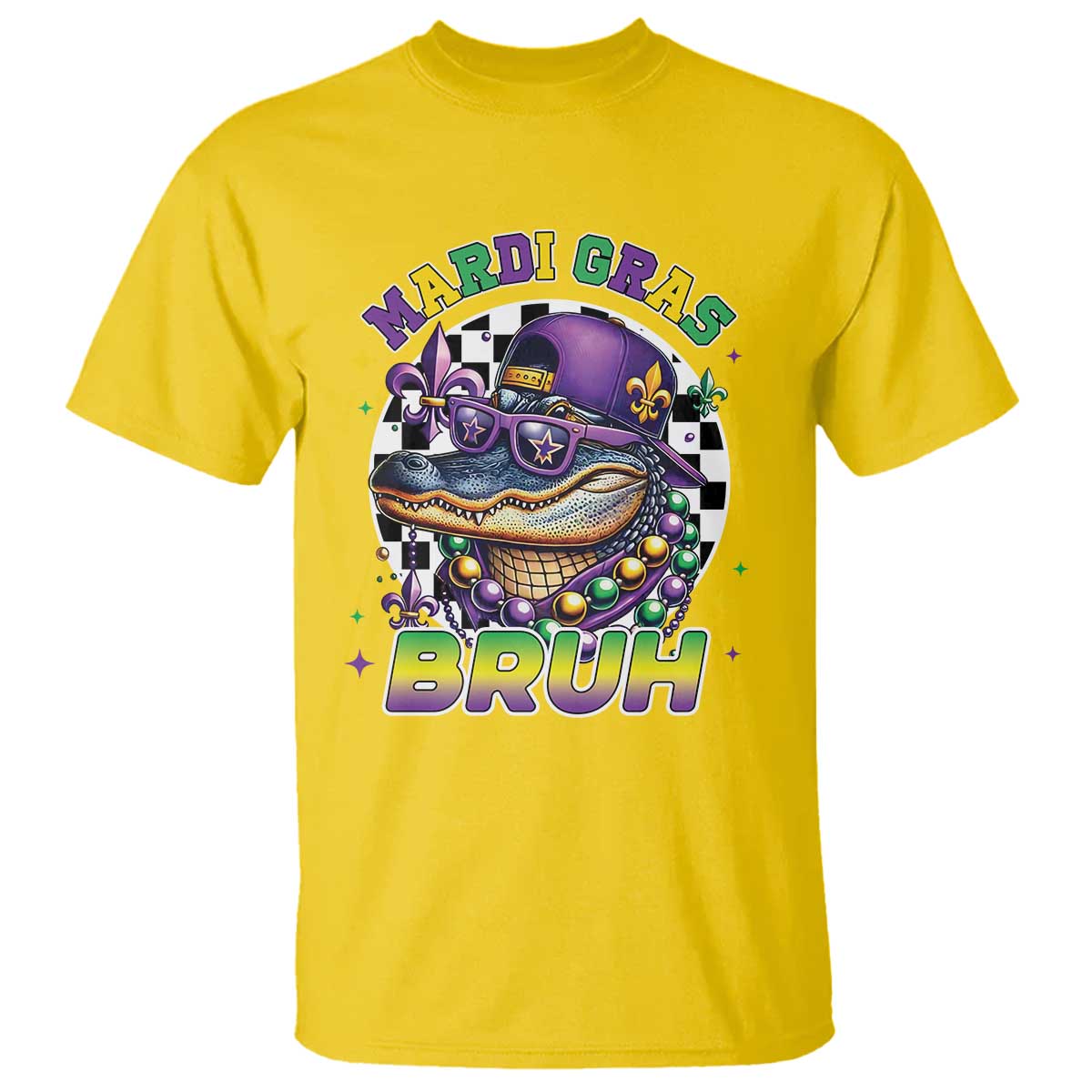 Bruh Mardi Gras Crocodile T Shirt Alligator Costume Teens Boys Kids TS10 Daisy Print Your Wear
