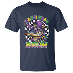 Bruh Mardi Gras Crocodile T Shirt Alligator Costume Teens Boys Kids TS10 Navy Print Your Wear