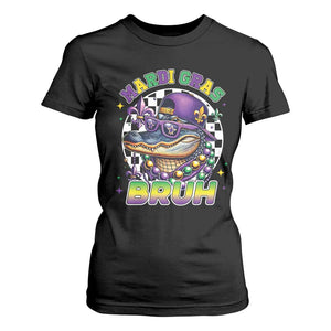 Bruh Mardi Gras Crocodile T Shirt For Women Alligator Costume Teens Boys Kids TS10 Black Print Your Wear