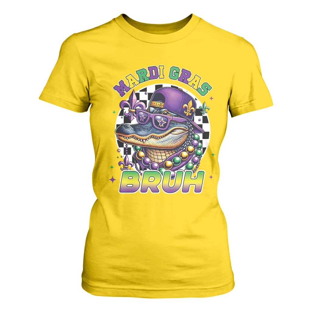 Bruh Mardi Gras Crocodile T Shirt For Women Alligator Costume Teens Boys Kids TS10 Daisy Print Your Wear