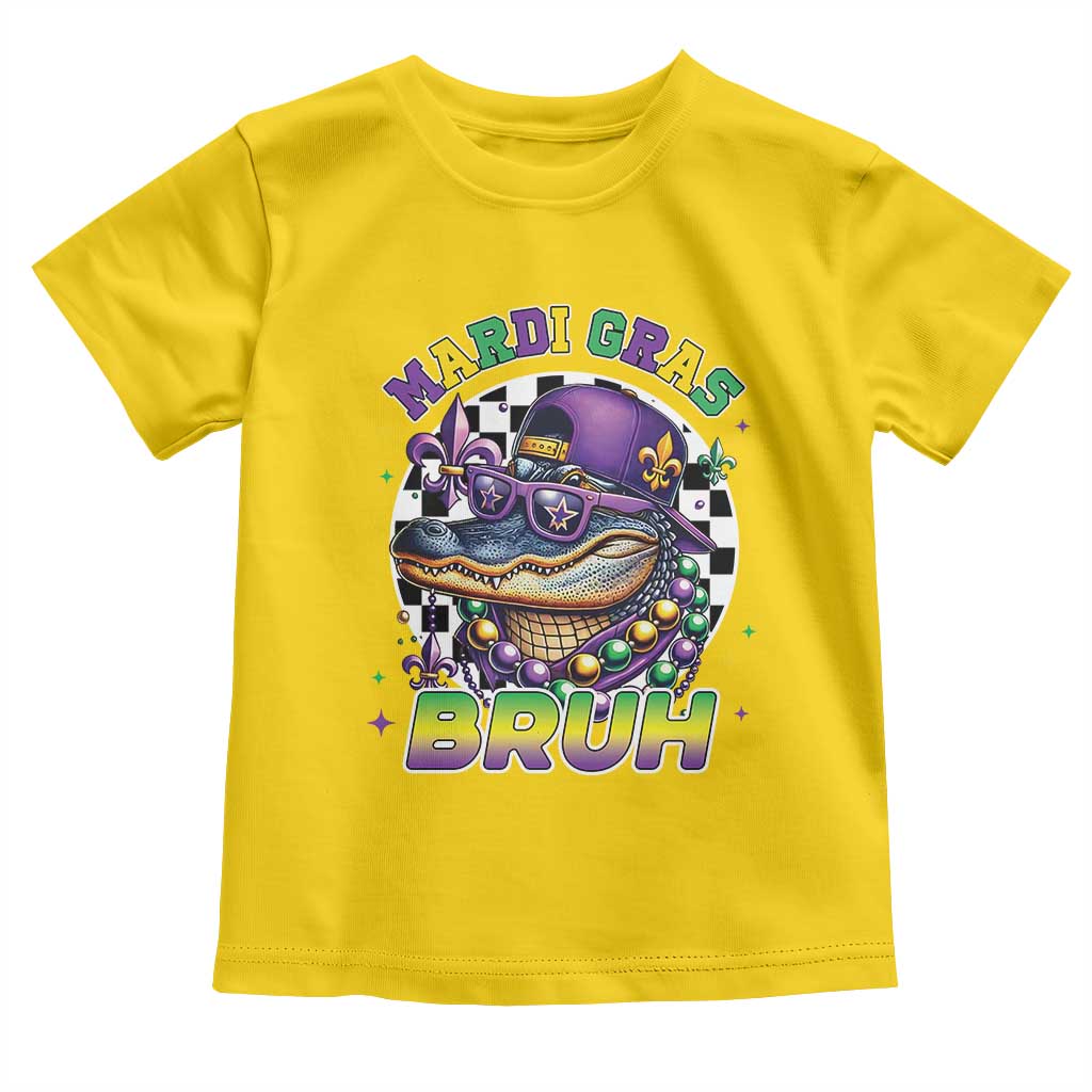 Bruh Mardi Gras Crocodile Toddler T Shirt Alligator Costume Teens Boys Kids TS10 Daisy Print Your Wear