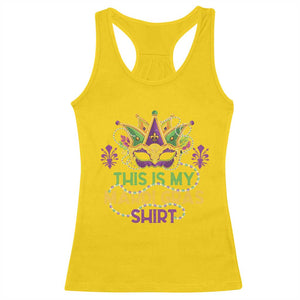 This Is My Mardi Gras Shirt Racerback Tank Top Funny Outfit Party Mask Costume TS10 Daisy Print Your Wear