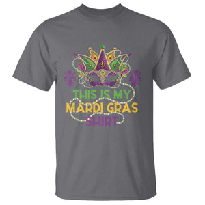 This Is My Mardi Gras Shirt T Shirt Funny Outfit Party Mask Costume TS10 Charcoal Print Your Wear