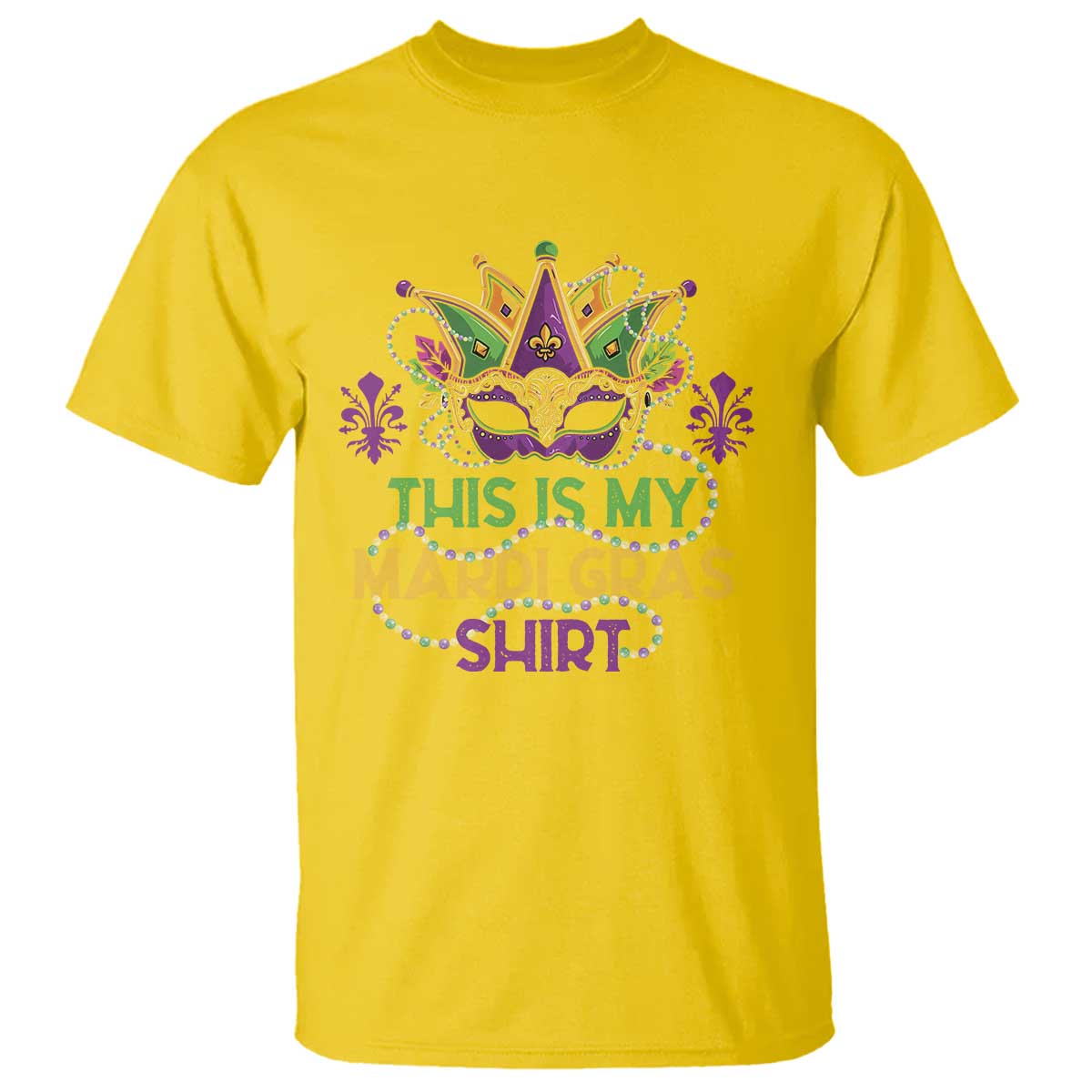 This Is My Mardi Gras Shirt T Shirt Funny Outfit Party Mask Costume TS10 Daisy Print Your Wear