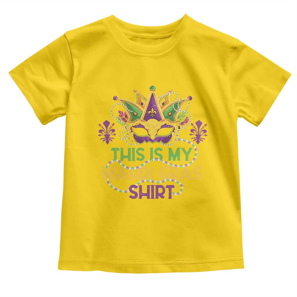 This Is My Mardi Gras Shirt Toddler T Shirt Funny Outfit Party Mask Costume TS10 Daisy Print Your Wear