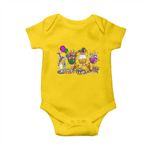 Mardi Gras Drinking Party Baby Onesie Fat Tuesday Wine Beads Carnival TS10 Daisy Print Your Wear