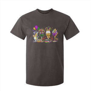 Mardi Gras Drinking Party T Shirt For Kid Fat Tuesday Wine Beads Carnival TS10 Dark Chocolate Print Your Wear