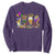 Mardi Gras Drinking Party Sweatshirt Fat Tuesday Wine Beads Carnival TS10 Purple Print Your Wear
