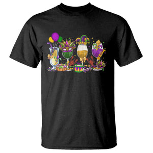 Mardi Gras Drinking Party T Shirt Fat Tuesday Wine Beads Carnival TS10 Black Print Your Wear