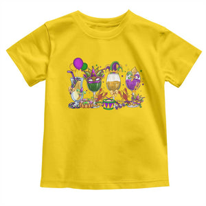 Mardi Gras Drinking Party Toddler T Shirt Fat Tuesday Wine Beads Carnival TS10 Daisy Print Your Wear