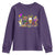 Mardi Gras Drinking Party Youth Sweatshirt Fat Tuesday Wine Beads Carnival TS10 Purple Print Your Wear