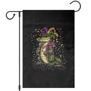 Mardigator Mardi Gras Garden Flag Alligator Louisiana New Orleans Party Custume Beads TS10 Black Print Your Wear