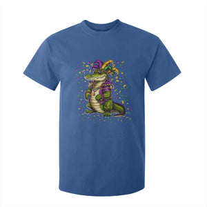 Mardigator Mardi Gras T Shirt For Kid Alligator Louisiana New Orleans Party Custume Beads TS10 Royal Blue Print Your Wear