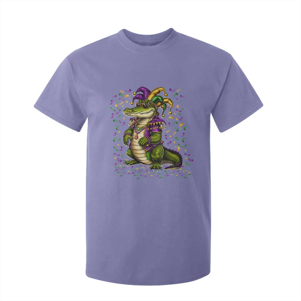 Mardigator Mardi Gras T Shirt For Kid Alligator Louisiana New Orleans Party Custume Beads TS10 Violet Print Your Wear