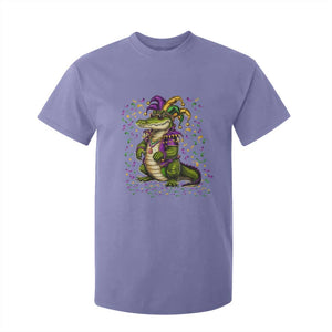 Mardigator Mardi Gras T Shirt For Kid Alligator Louisiana New Orleans Party Custume Beads TS10 Violet Print Your Wear