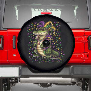 Mardigator Mardi Gras Spare Tire Cover Alligator Louisiana New Orleans Party Custume Beads TS10 Black Print Your Wear