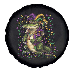 Mardigator Mardi Gras Spare Tire Cover Alligator Louisiana New Orleans Party Custume Beads TS10 Print Your Wear