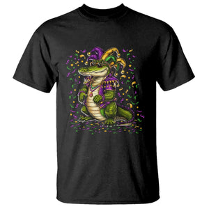 Mardigator Mardi Gras T Shirt Alligator Louisiana New Orleans Party Custume Beads TS10 Black Print Your Wear
