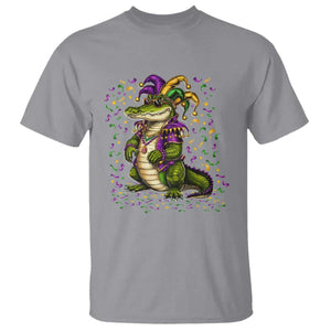 Mardigator Mardi Gras T Shirt Alligator Louisiana New Orleans Party Custume Beads TS10 Sport Gray Print Your Wear
