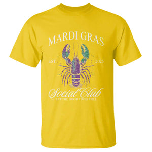 Mardi Gras T Shirt The Carnival Social Club Louisiana Crawfish Glitter Print TS10 Daisy Print Your Wear