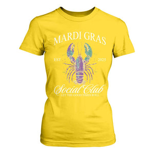 Mardi Gras T Shirt For Women The Carnival Social Club Louisiana Crawfish Glitter Print TS10 Daisy Print Your Wear