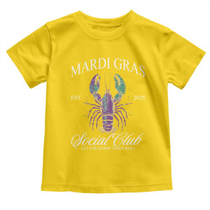 Mardi Gras Toddler T Shirt The Carnival Social Club Louisiana Crawfish Glitter Print TS10 Daisy Print Your Wear