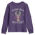 Mardi Gras Youth Sweatshirt The Carnival Social Club Louisiana Crawfish Glitter Print TS10 Purple Print Your Wear