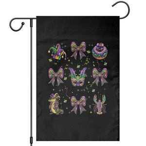 Mardi Gras Coquette Garden Flag Glitter Print Louisiana New Orleans Party Custume Beads TS10 Black Print Your Wear