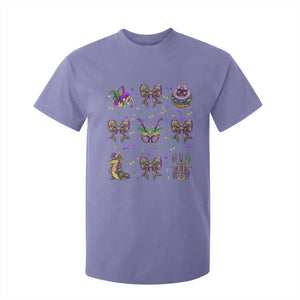 Mardi Gras Coquette T Shirt For Kid Glitter Print Louisiana New Orleans Party Custume Beads TS10 Violet Print Your Wear