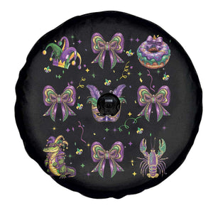 Mardi Gras Coquette Spare Tire Cover Glitter Print Louisiana New Orleans Party Custume Beads TS10 Print Your Wear